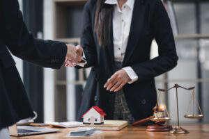 Statutory demand legal advice with property documents and scales of justice